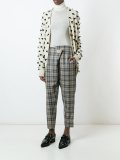 格纹九分裤