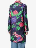 floral single breasted coat