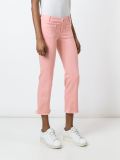 raw hem cropped jeans