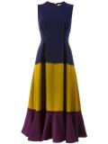sleeveless colour-block dress 