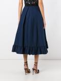 A-line ruffled skirt