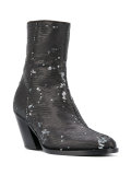 sequinned mid-calf boots