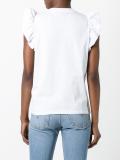 frill detail sleeveless top