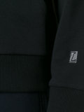 striped sleeve hoodie