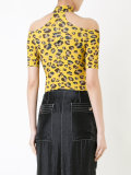 printed choker top 