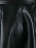 leather effect a-line skirt