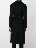 belted single breasted coat