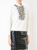 studded flowers jumper 