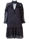 gold-tone polka dots dress