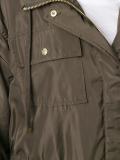 drawstring waist parka 