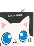 cat print small clutch