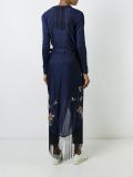 embroidered fringed kimono