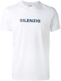 'Silenzio' print T-shirt