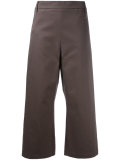 cropped wide-leg trousers