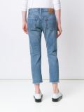 distressed cropped jeans