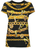 chain print T-shirt