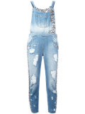 embellished denim jumpsuit