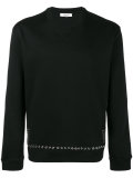 eyelet embellished sweatshirt
