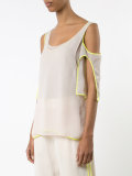 contrast flared top