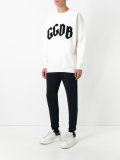 appliqué logo sweatshirt
