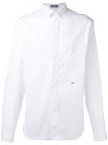 tuxedo shirt with embroidered initial detail