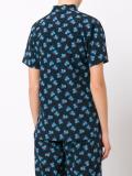 shortsleeved floral blouse