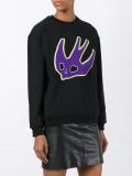 swallow appliqué sweatshirt