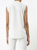 band collar blouse