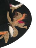 embellished fedora hat