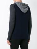 contrast sleeves hoodie 