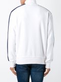 stripe detail flag patch cardigan