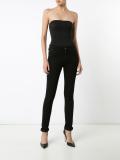 strapless skinny jumpsuit