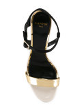 gold strap heeled sandals