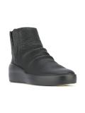 textured hi-top sneakers