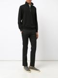 high neck zipped jumper