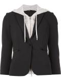 hooded blazer 