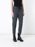 drawstring dart knee pants
