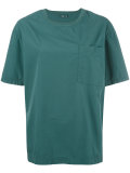 pocket detail crew neck T-shirt