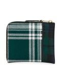 SA3100TP Leather and Wool Tartan Patchwork Wallet
