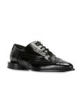 round flat heel brogues