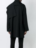 asymmetric stole coat 