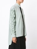 ruffled sleeve shirt