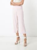 tailored straight cropped trousers