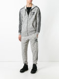 striped sleeves hoodie