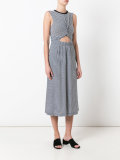 twist front muscle dress