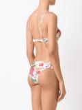 printed bandeau bikini set