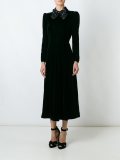 sequin embellished collar dress