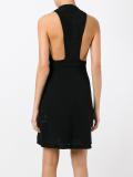 fitted V-neck dress