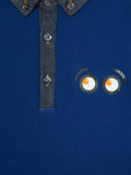 eyes print polo shirt
