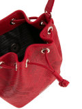 embossed logo shoulder bag 